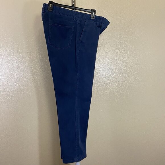 Van Heusen Flex Slim 32x29 Tech Pants Navy - Picture 4 of 16